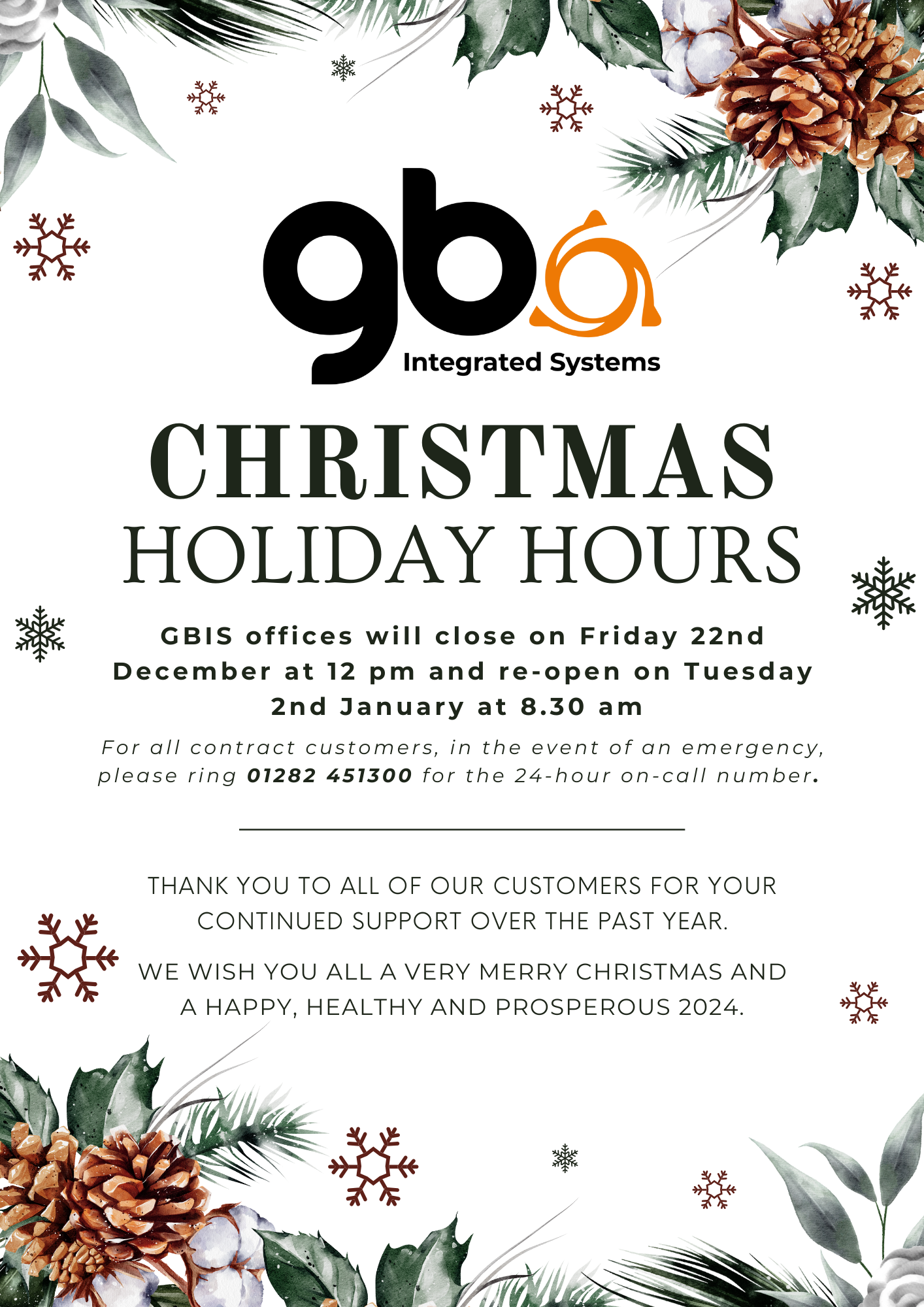 Christmas holiday office hours